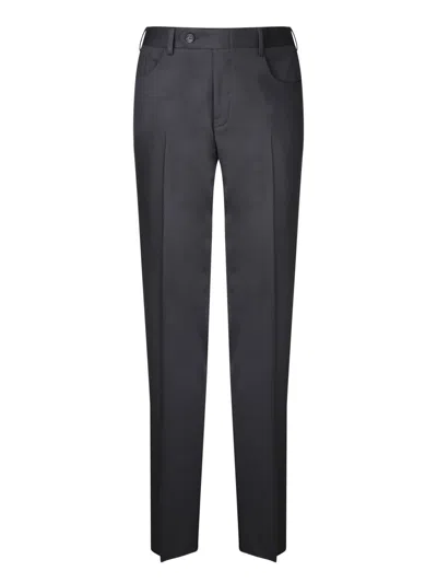 Shop Canali Trousers In Black