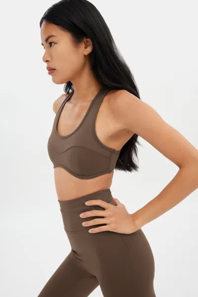 Girlfriend Collective Café Connie Curved Bra