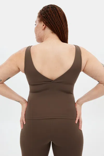 Girlfriend Collective Café Meredith Bow Tank