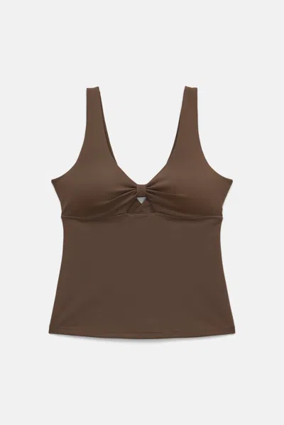 Girlfriend Collective Café Meredith Bow Tank