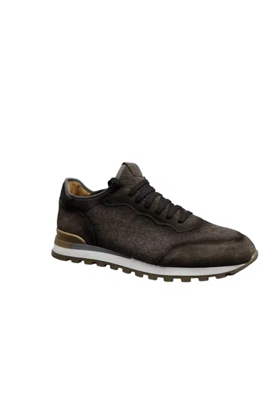 Fabiano Ricci Men Runner Shoes In Brown In Brown