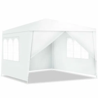 Hivvago 10 X 10 Feet Outdoor Side Walls Canopy Tent With 4 Removable Sidewalls