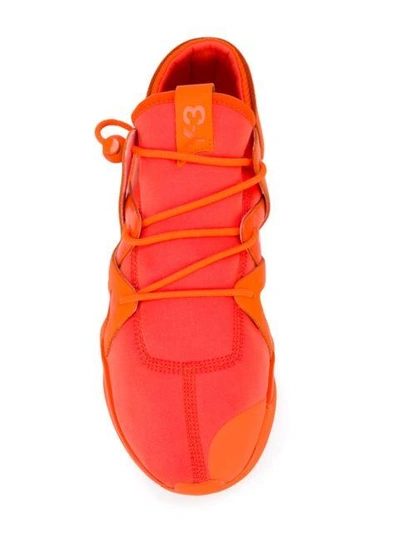 Y-3 Kyujo Men's Leather Low-top Sneaker In Orange/orange/orange | ModeSens