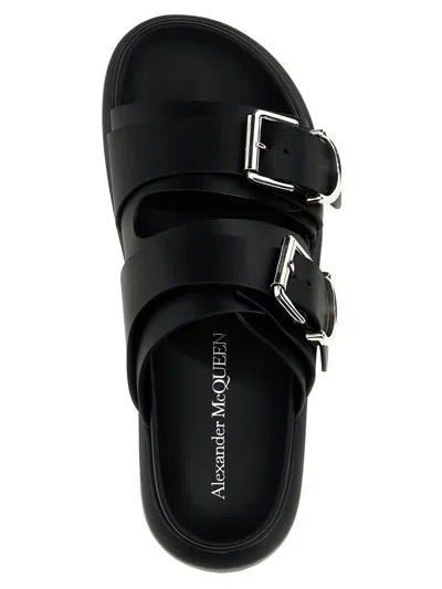 Alexander Mcqueen Hybrid Slides In Black