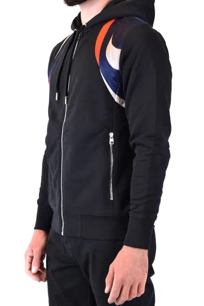 Alexander Mcqueen Men's Black Cotton Sweatshirt In Black