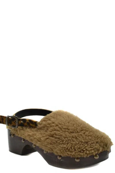 Avec Modération Avec Moderation Sabot In Beige