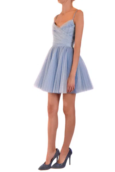 Brognano Women's Blue Polyester Dress In Blue