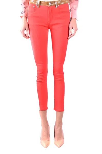 Shop Burberry Trousers In Red