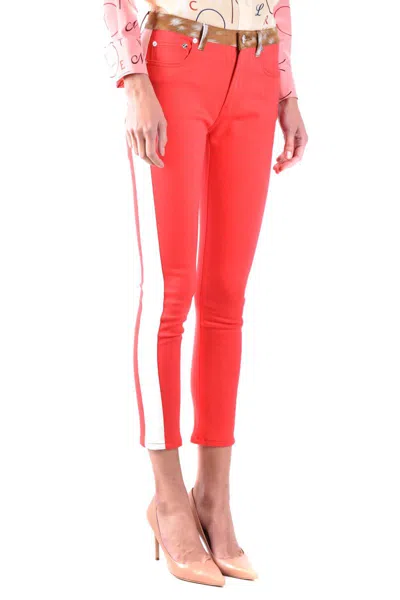 Burberry Trousers In Red