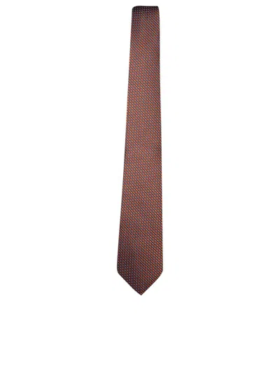 Shop Canali Ties In Brown