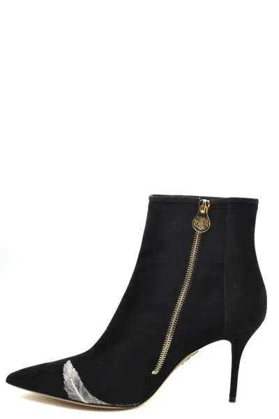 Shop Charlotte Olympia Booties In Black