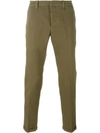 Dondup Straight Trousers In Green