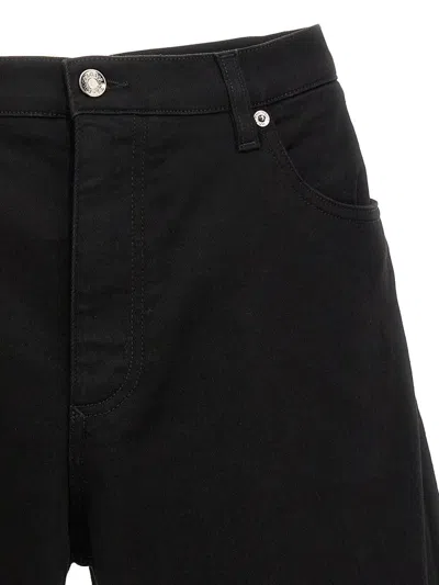 Shop Dolce & Gabbana Stretch Denim Bermuda Shorts In Black