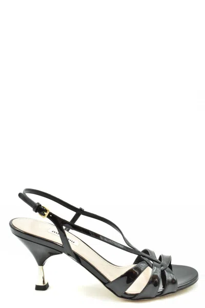 Shop Miu Miu Sandals In Black