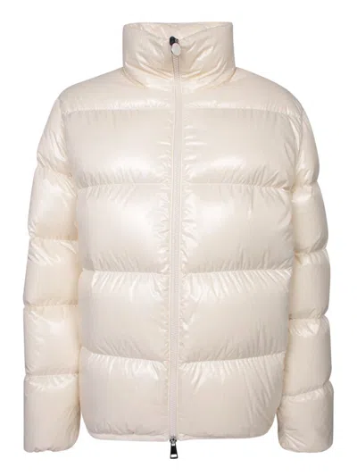 Moncler White Abbadia Short Down Jacket In White