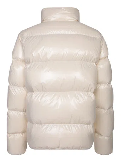 Moncler White Abbadia Short Down Jacket In White