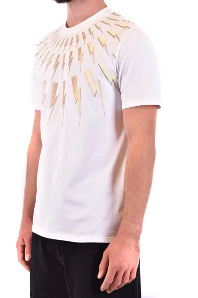Neil Barrett Pattern Printed T-shirt In White