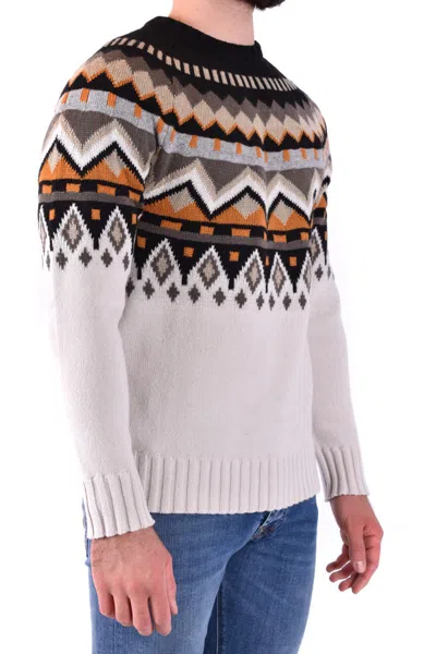 Paolo Pecora Mens Multicolor Wool Sweater In Multicolor