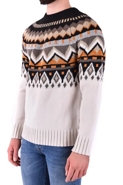 Paolo Pecora Mens Multicolor Wool Sweater In Multicolor