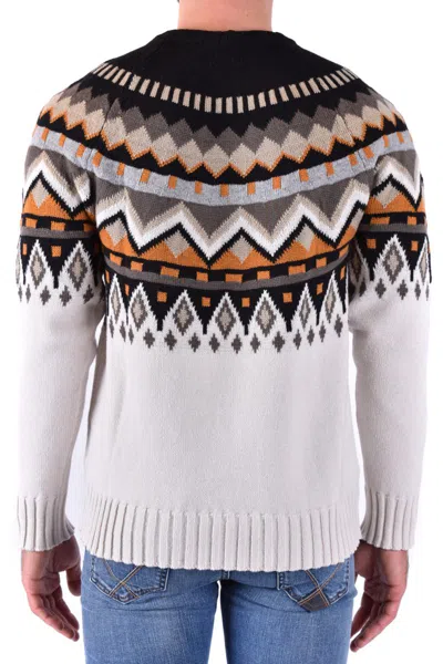 Paolo Pecora Mens Multicolor Wool Sweater In Multicolor