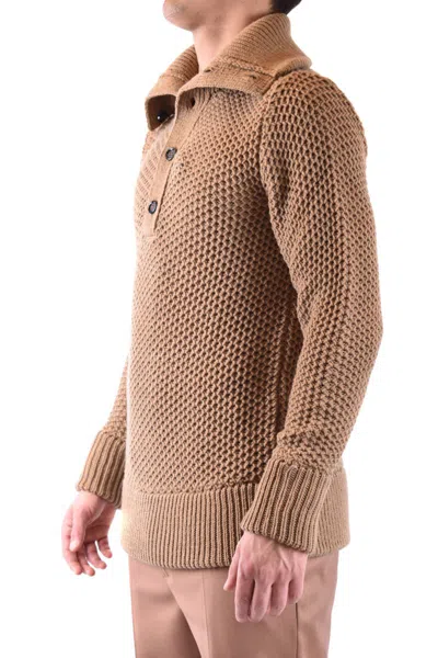 Paolo Pecora Men's Brown Wool Sweater In Brown