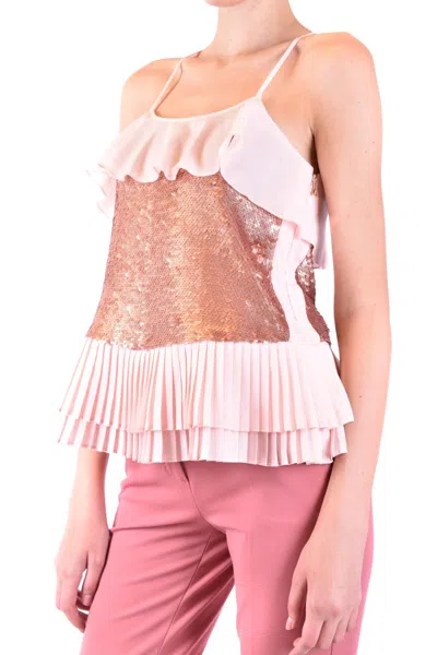 Patrizia Pepe Women's Pink Other Materials Top In Pink