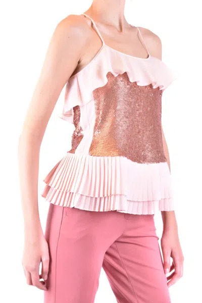 Patrizia Pepe Women's Pink Other Materials Top In Pink
