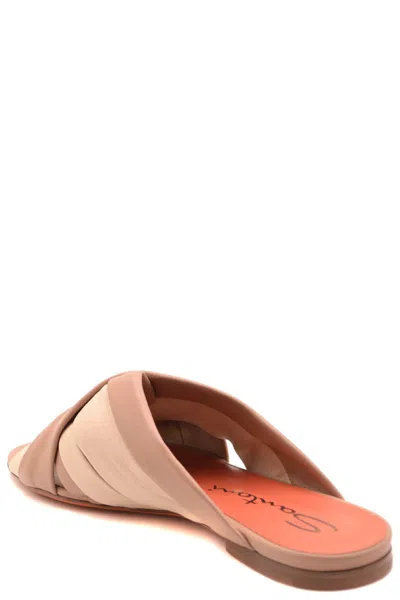 Santoni Sandals In Brown