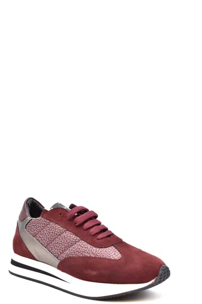 Borbonese Sneakers In Burgundy