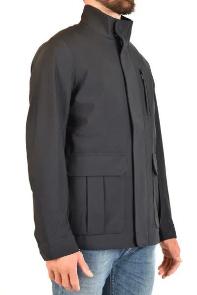 Shop Emporio Armani Jackets In Sky