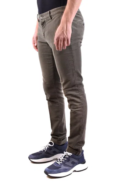 Mason's Men's Grey Other Materials Pants In Green
