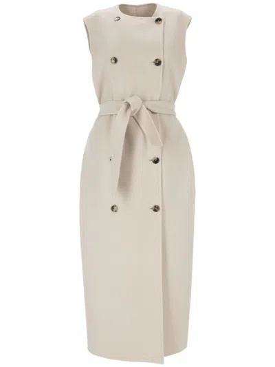 Shop Max Mara Coats In Beige