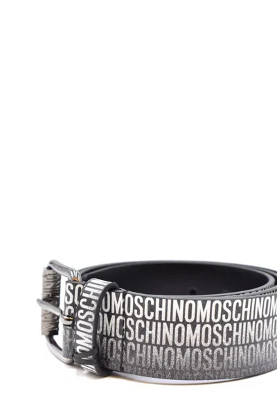 Shop Moschino Belts In Black