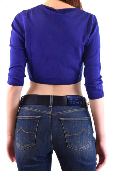 P.a.r.o.s.h . Women's Blue Other Materials Cardigan In Purple