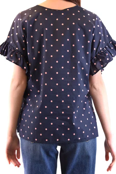 P.a.r.o.s.h Polka Dot Blouse In Blue