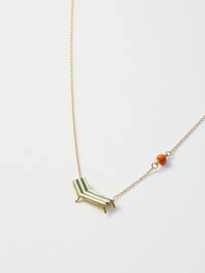 Shop Alíta Beach Chair Necklace In Multicolor