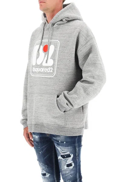 Dsquared2 Man Sweatshirt Grey Size L Cotton In Gray