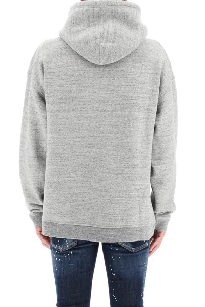 Dsquared2 Man Sweatshirt Grey Size L Cotton In Gray