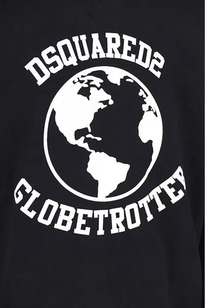 Dsquared2 Dsquared Men Globetrotter Sweatshirt In Black