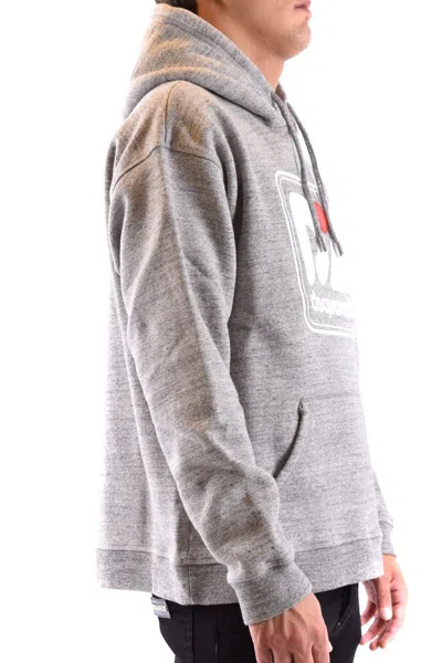 Dsquared2 Logo-print Cotton Hoodie In Grey