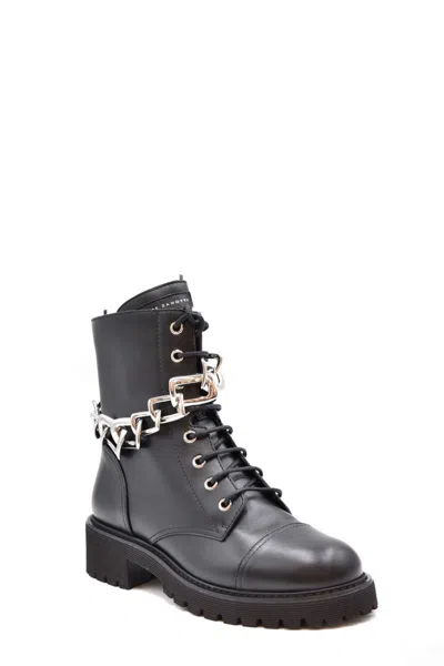 Giuseppe Zanotti Chain Ankle Boots In Black