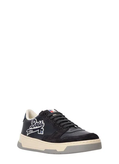 Hugo Boss Sneakers In Dark Blue