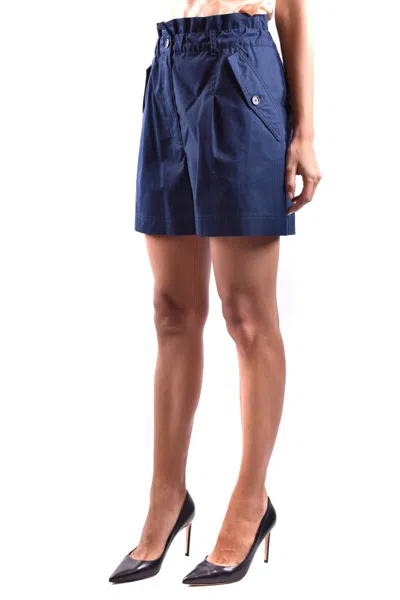Kenzo Woman Shorts & Bermuda Shorts Midnight Blue Size 4 Cotton In Blue
