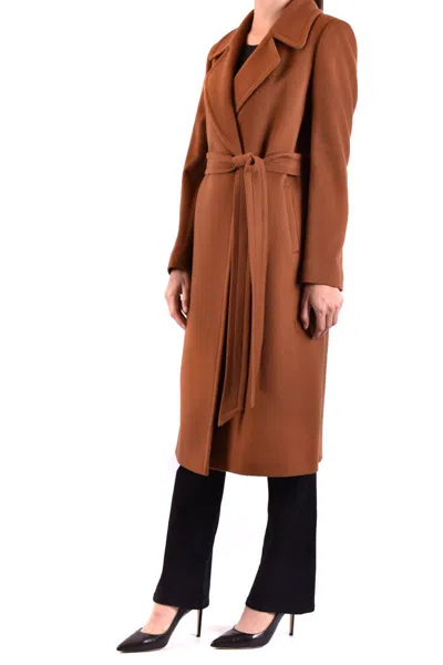 Shop Tagliatore Coats In Cognac