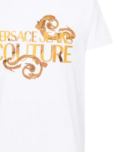 Shop Versace Jeans Couture T-shirts And Polos In White