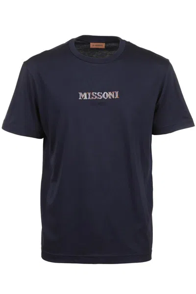 Shop Missoni T-shirts In Sky