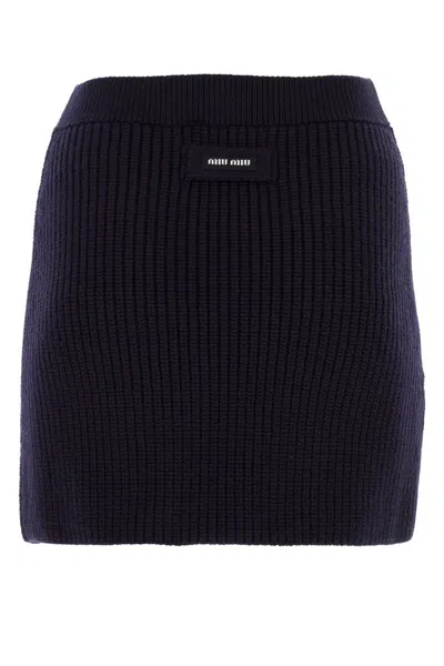 Miu Miu Women's Gonna In Bleu