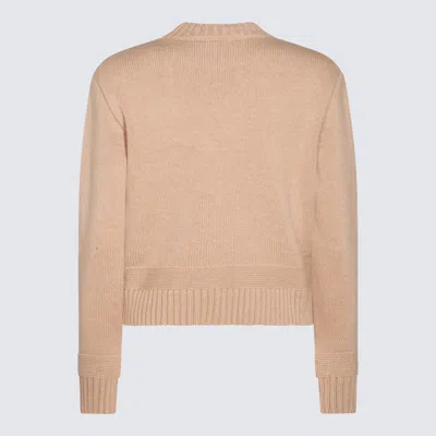 Shop Patou Beige Wool Knitwear In Biscuit