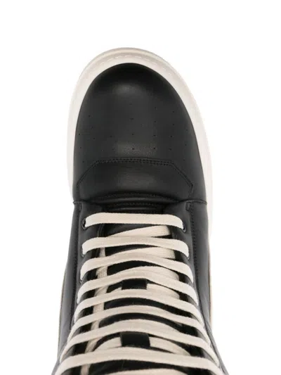 Shop Rick Owens Mega Geobasket Sneakers Shoes In Black