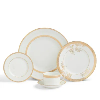 Vera Wang For Wedgwood Vera Wang Lace Gold Dinnerware Set, 5 Pieces